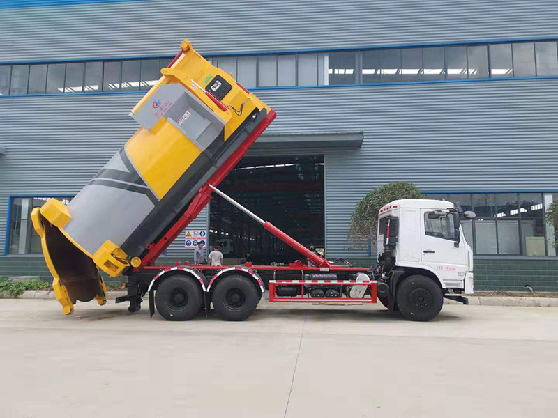 東風專底后八輪SCS5250ZXXDFV車廂可卸式垃圾車